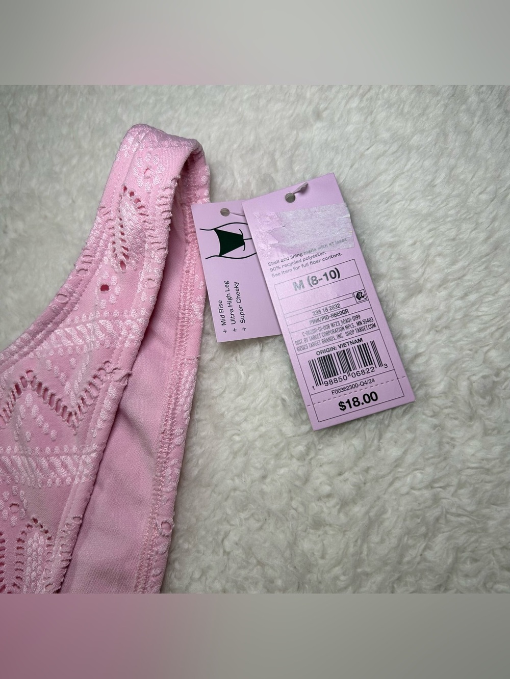 Wild Fable Women’s Mid Rise High Leg Super Cheeky Bikini Bottoms Medium NEW - Picture 3 of 3